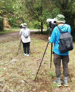 A couple of birders in Doi Lung East