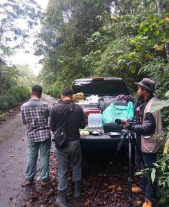 Birdwatchers arriving to Doi Lung West mountain